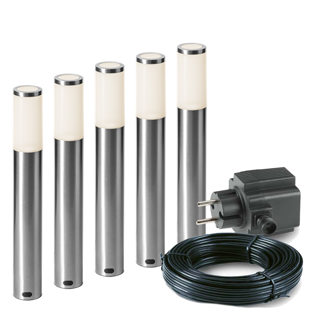 5x LED tuinpaal - 1 Watt - 12V - 440mm - complete set 5x LED tuinpaal - 1 Watt - 12V - 440mm - complete set